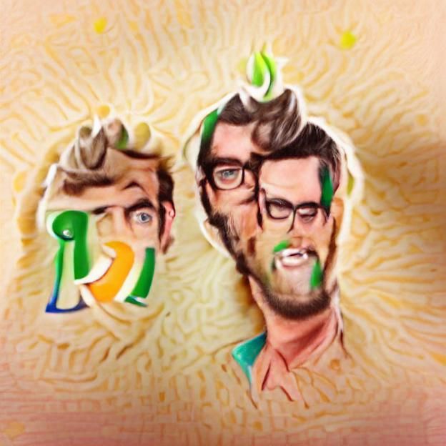 Surreal Fever Dream of Two Figures