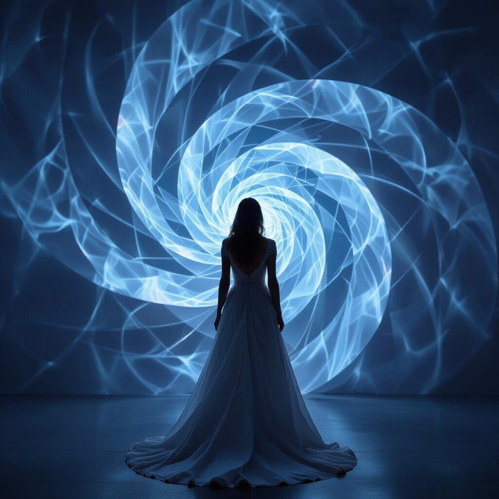 Woman Embodies Multiple Roles in Surreal Twilight