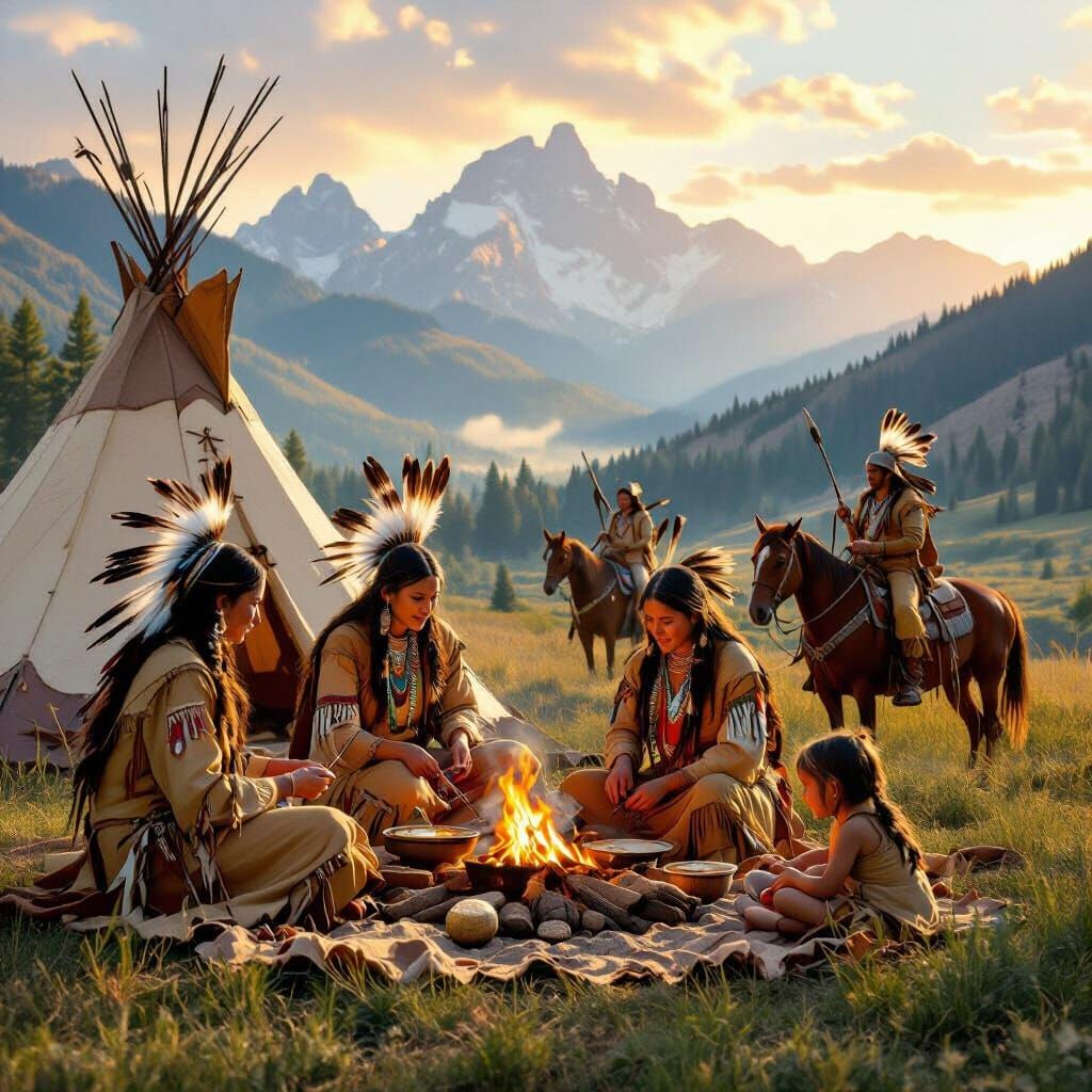 Cheyenne Tribe Life in 1840s Wyoming