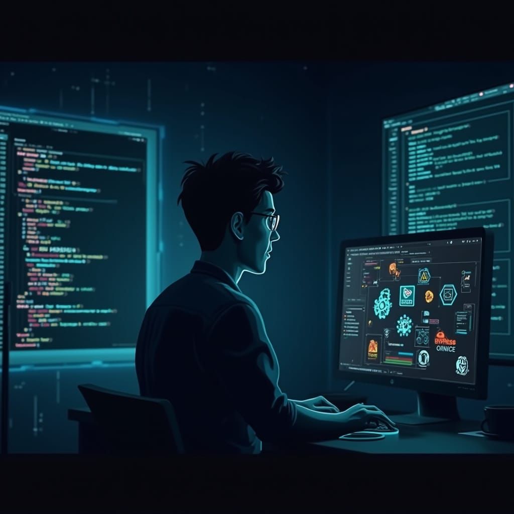 Dark Mode LinkedIn Banner for Full Stack MERN Developer