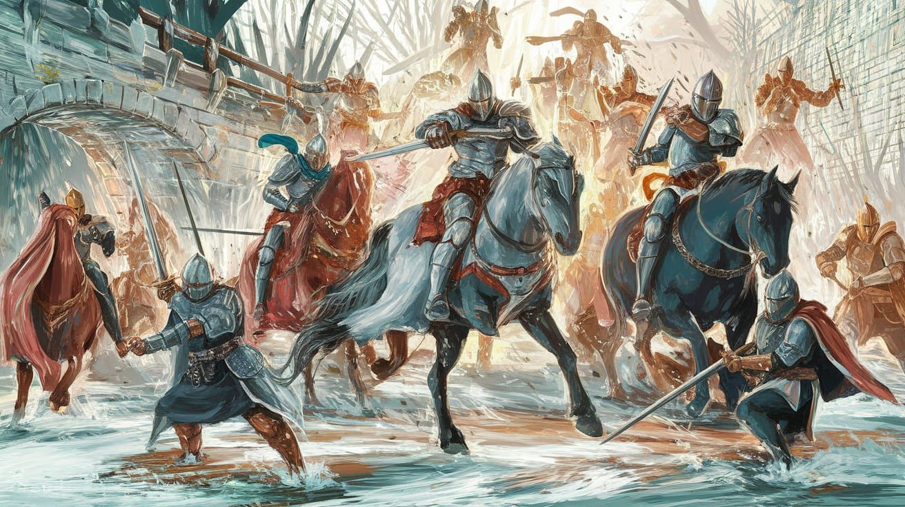 Epic Knights Clash in Fantasycore Battle