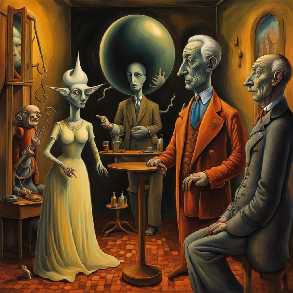 Surreal Dreamscape in Dark Fantasy Style