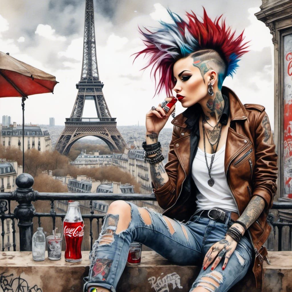 <lora:PunkStyle:1.0>