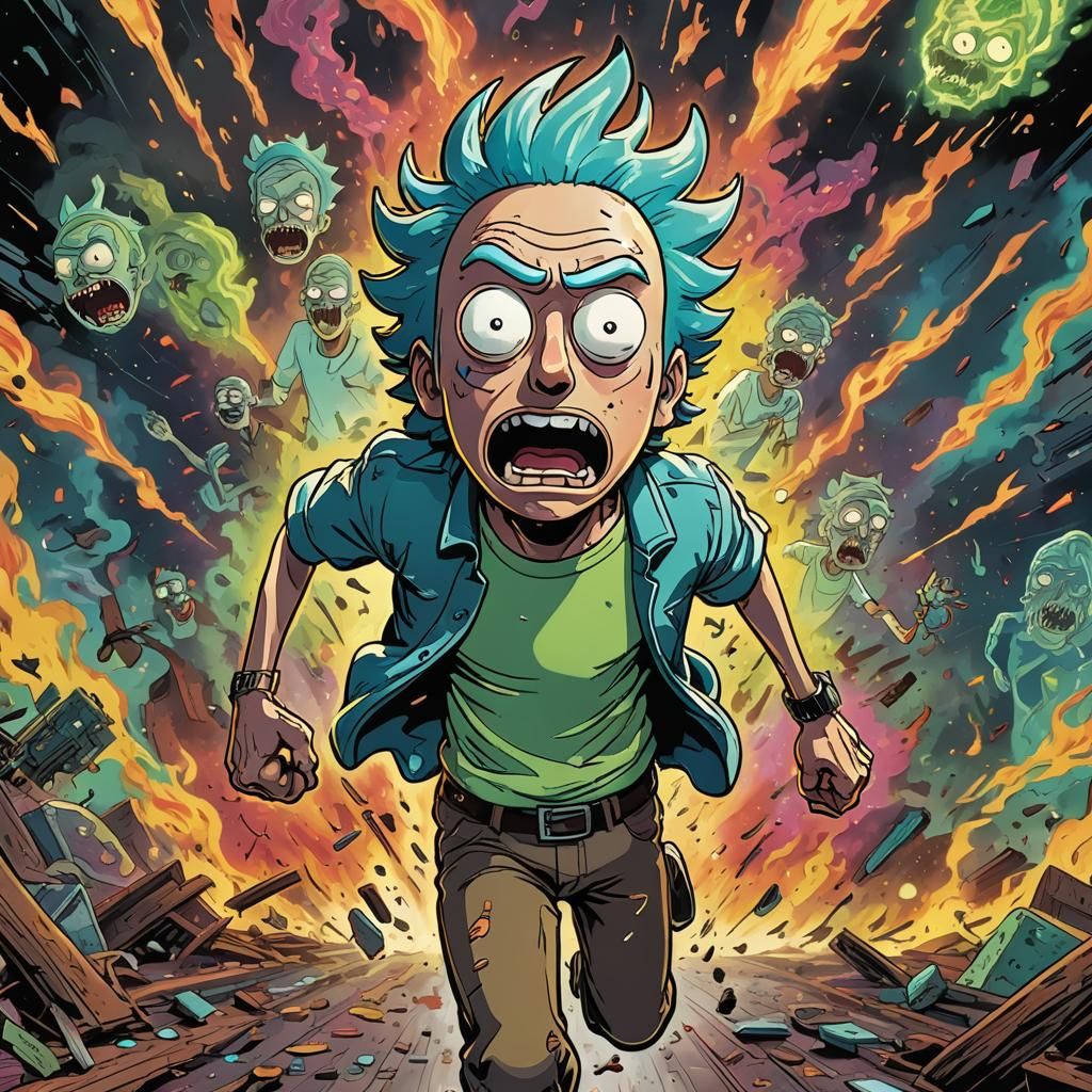 Rick and Morty Run: Cartoon Comic Book Escape