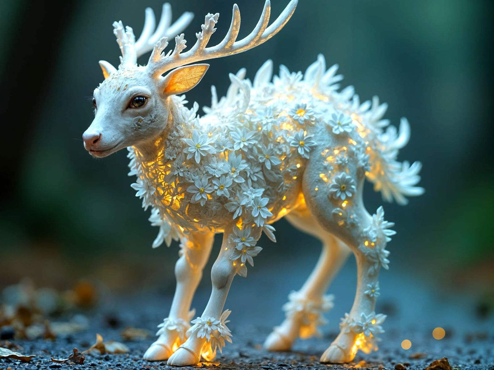 Fantastical Hybrid Deer in Digital Art