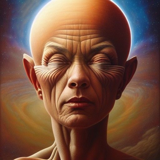 Clint Howard Portrait in Hyperdetailed Celestial Style