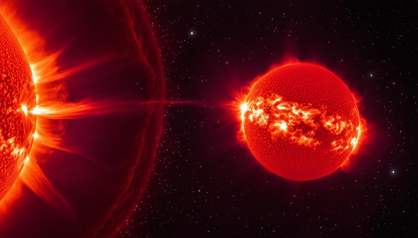 Infrared Solar Flares: Neo-Impressionist Oil Painting