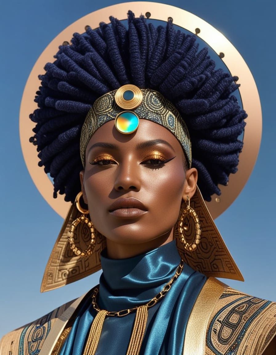Afrofuturist Diplomat Elion Vantu in High-Tech Fashion
