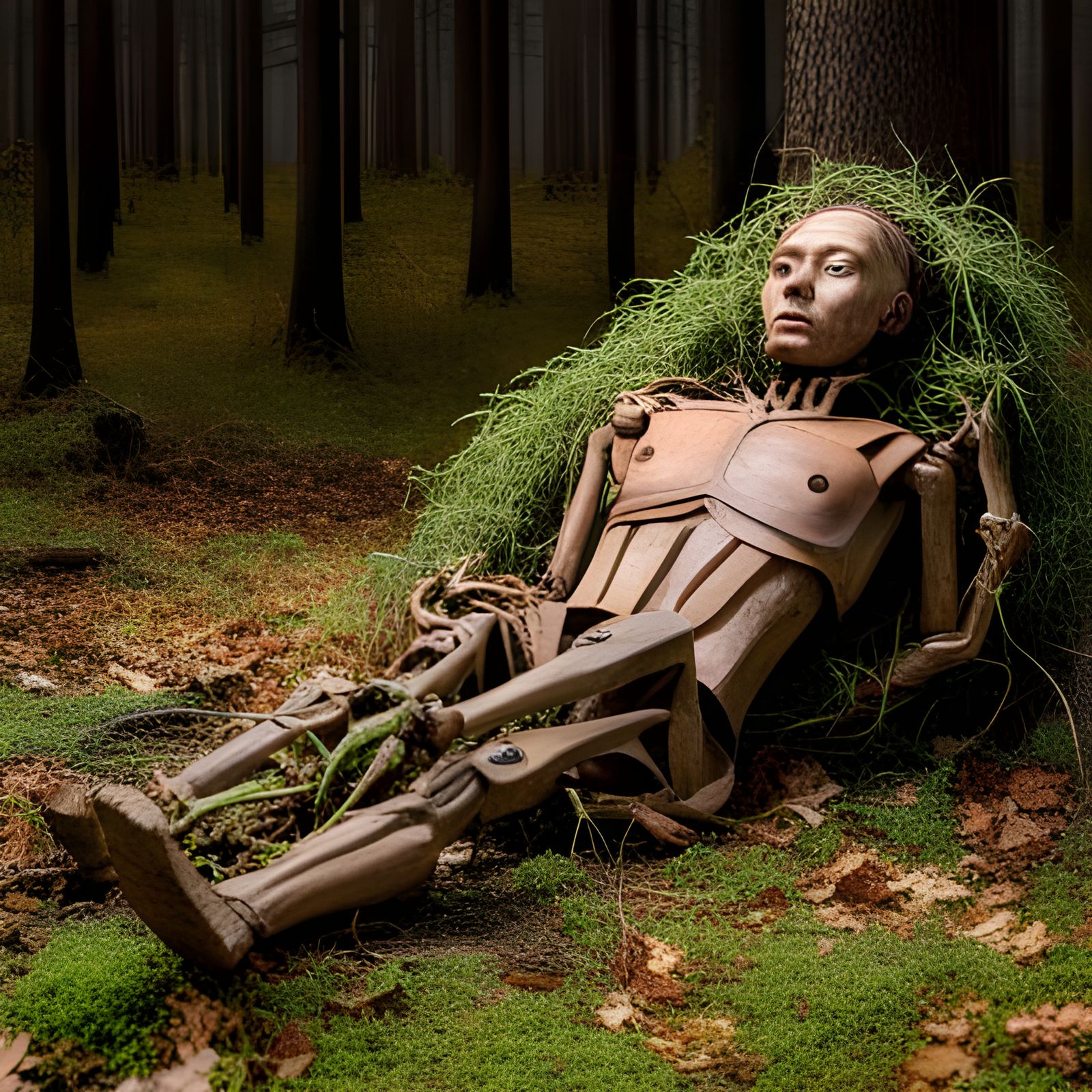 Decaying Automaton in Overgrown Forest: Hyperrealistic Conce...
