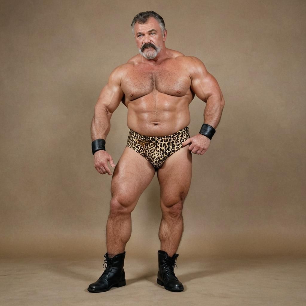 Evil Pappy Wrestling Champ Full Body Portrait