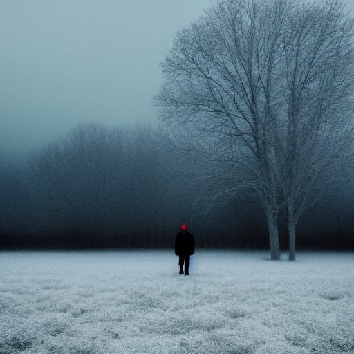 Eerie Surreal Portrait in Fauvist Expressionism