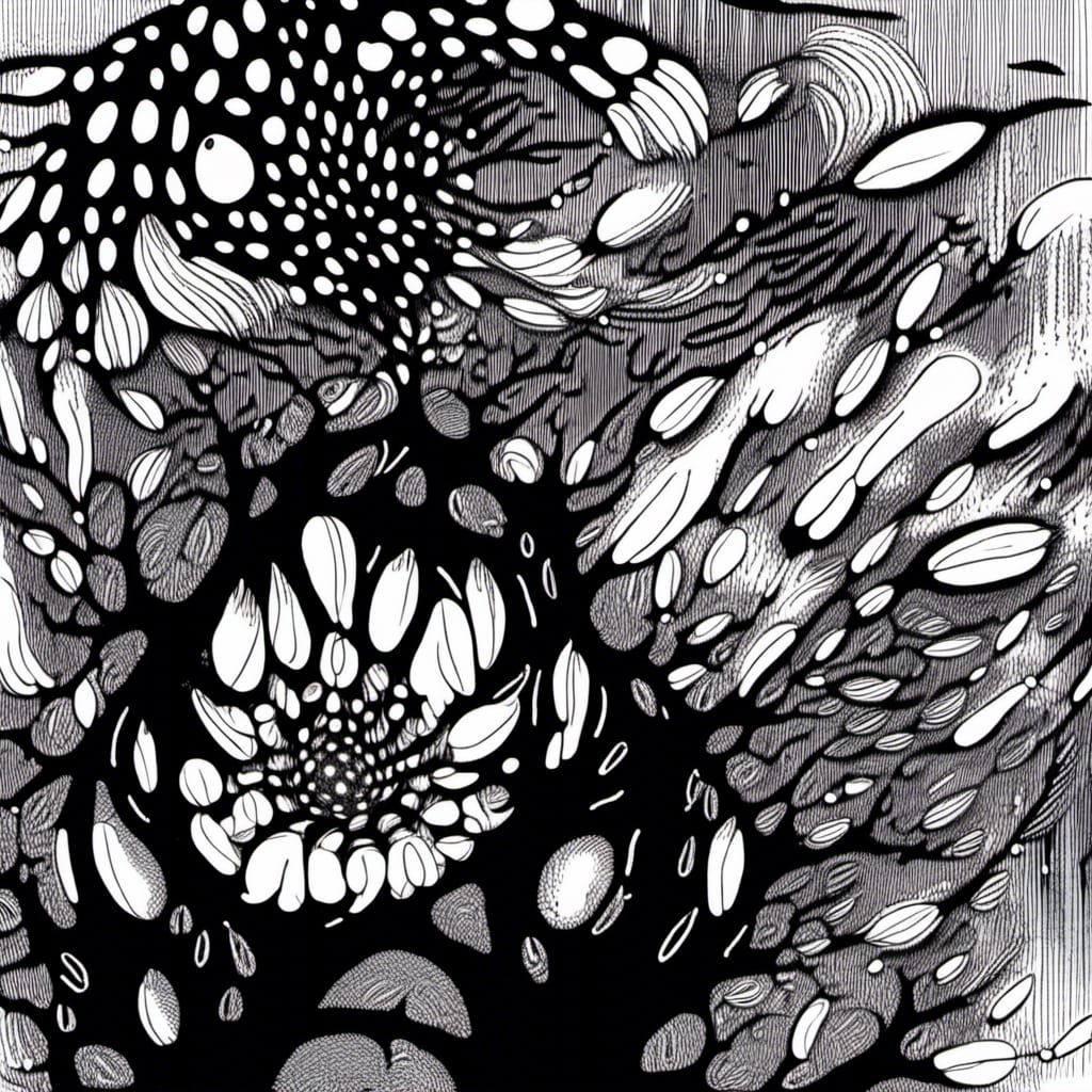 Chaotic Alien Celebration with Dancing Raindrops