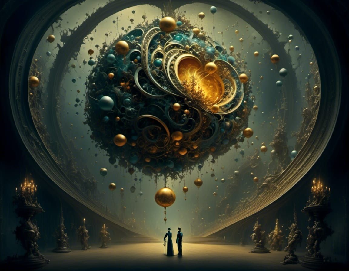 Surreal Insectoid Landscape in Digital Oil Painting