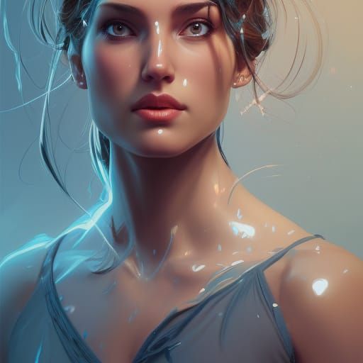 Hyperdetailed Portrait with Dynamic Lighting in 8k