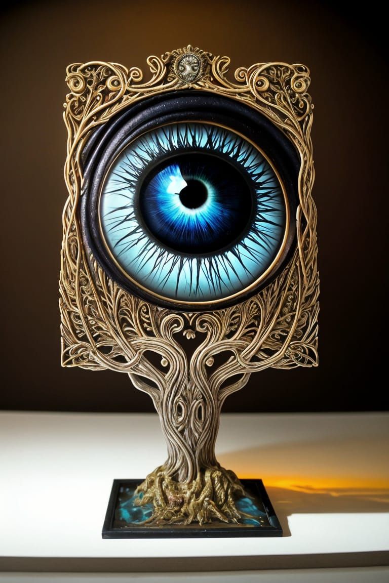 Surreal Eye Tree Inspired by Gothic Art