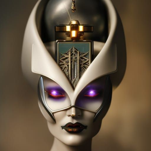Christian Cyborg Supermodel in Giger Style