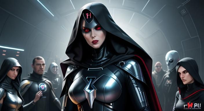Cybernun: Pixar-Style Futuristic Anime Movie Poster