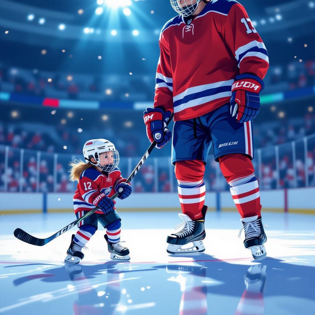 Hockey Giants: A Stalenhag-esque Ice Encounter