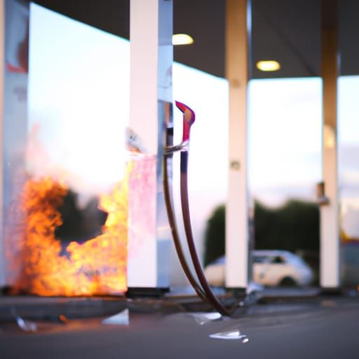 Gas Station Inferno: Professional Photography
