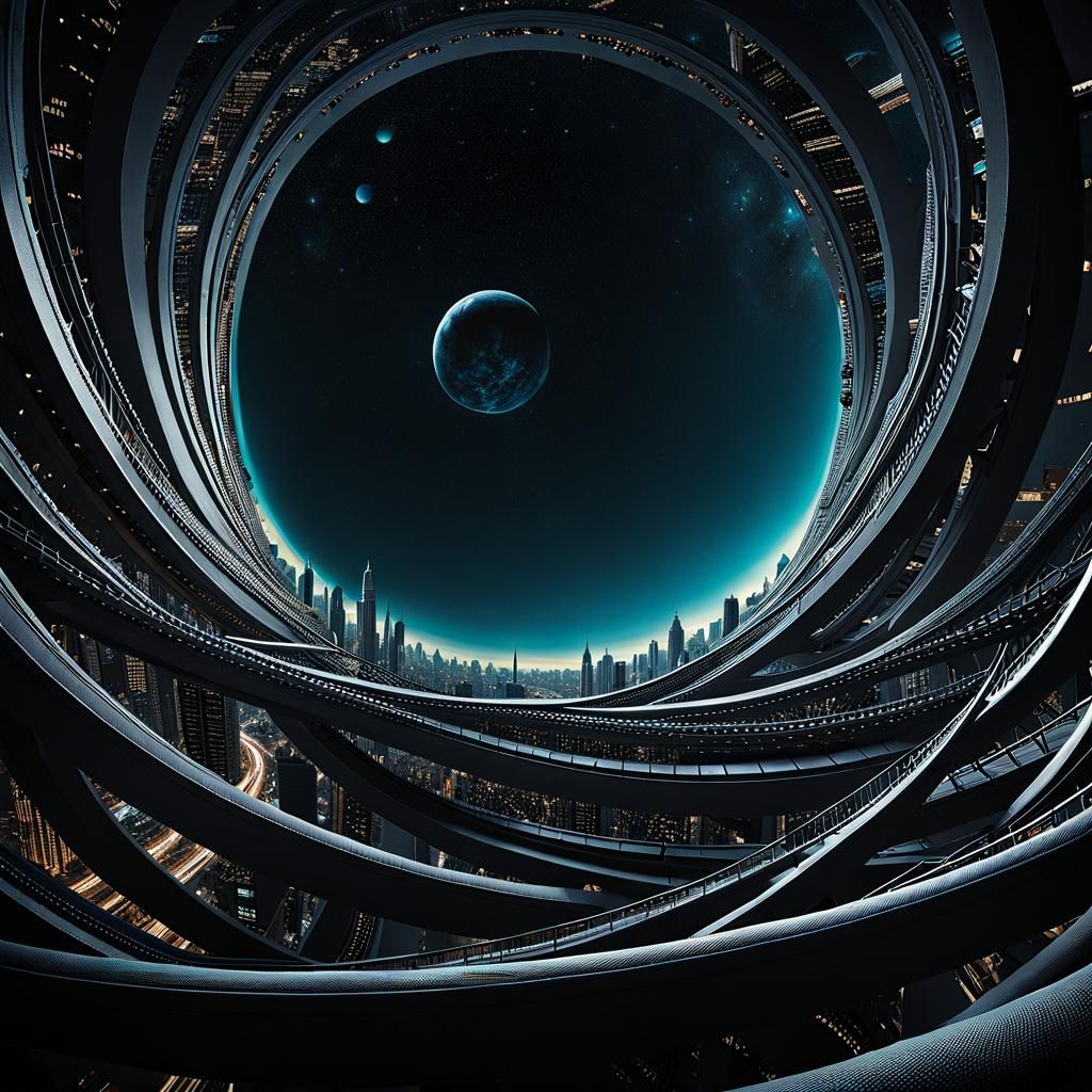 Ethereal Urban Utopia Unveiled in Unreal Hyperdetailed Style