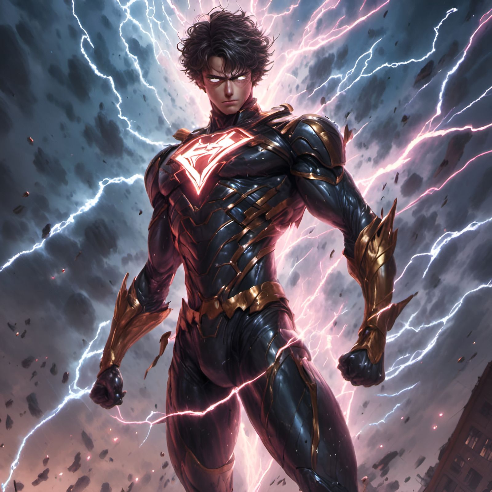 Epic Superhero Portrait in Hyperrealistic Detail