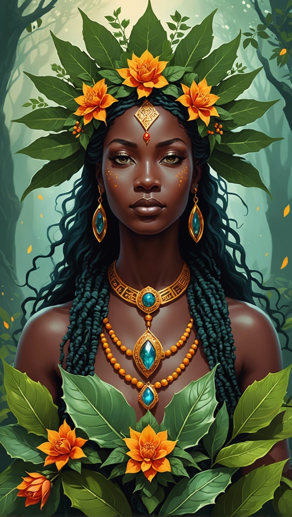 Daily affirmations with plant medicine and Orishas V3