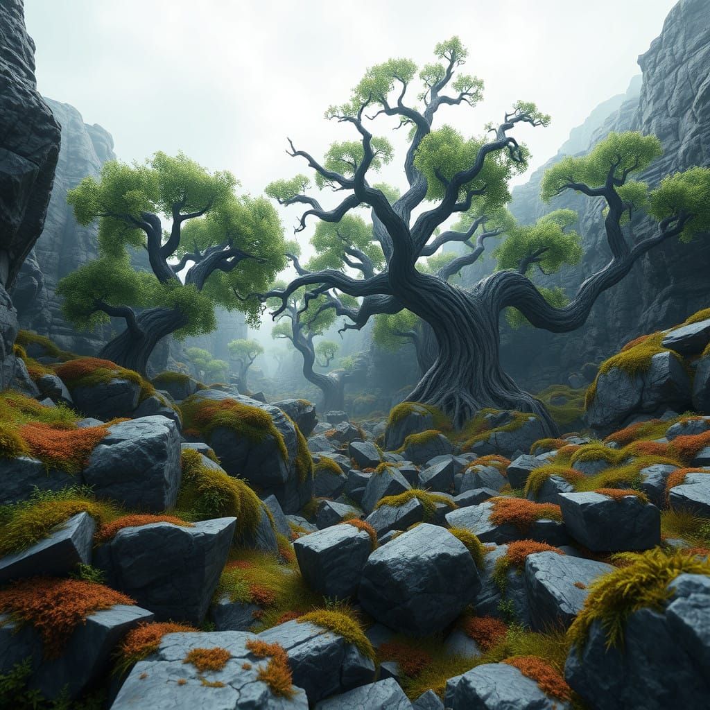 Enchanted Earthly Realm in Muted Tones