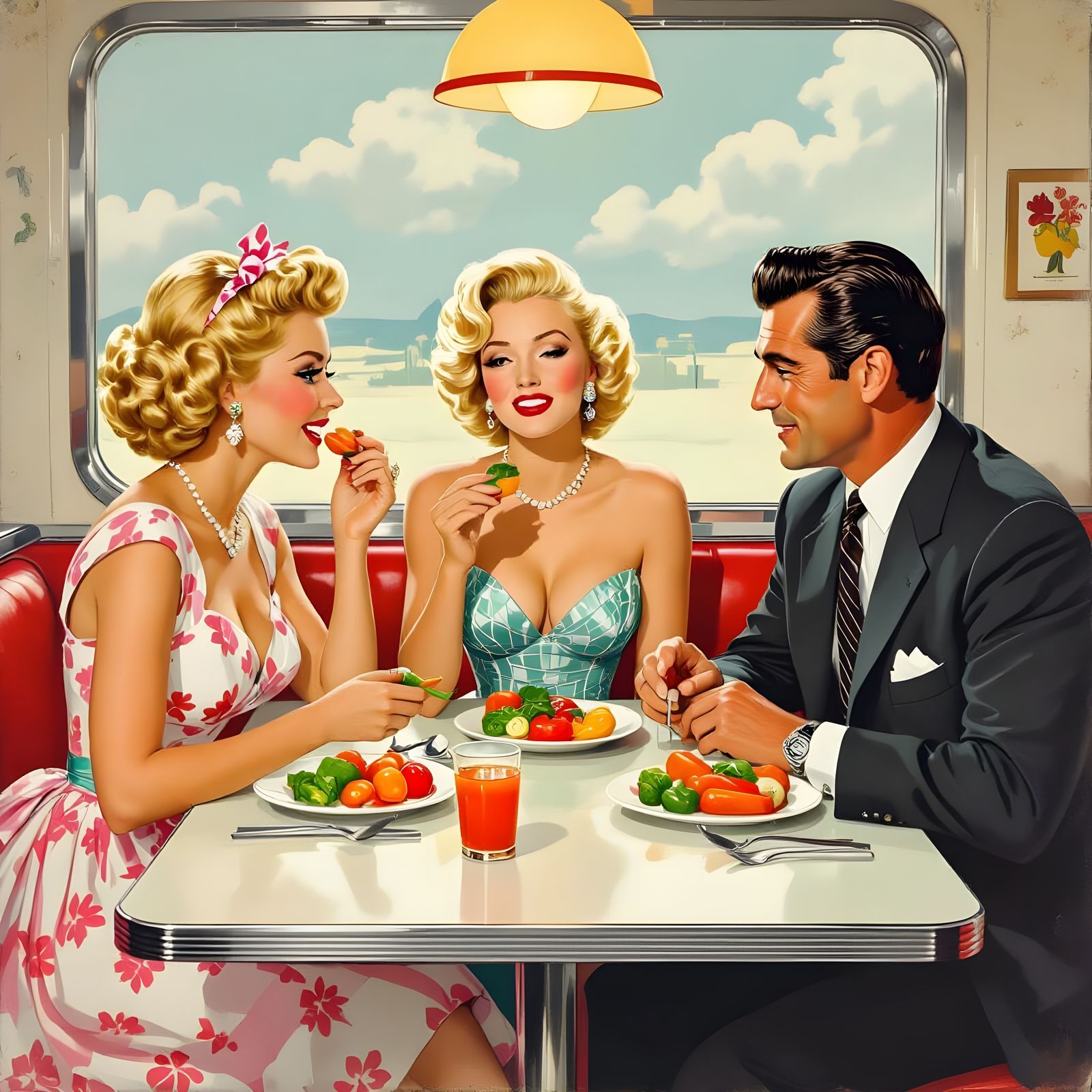 Lucy and Ethel's Hollywood Vegetable Feast