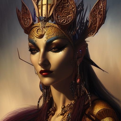 Anck Su Namun: Gothic Oil Painting