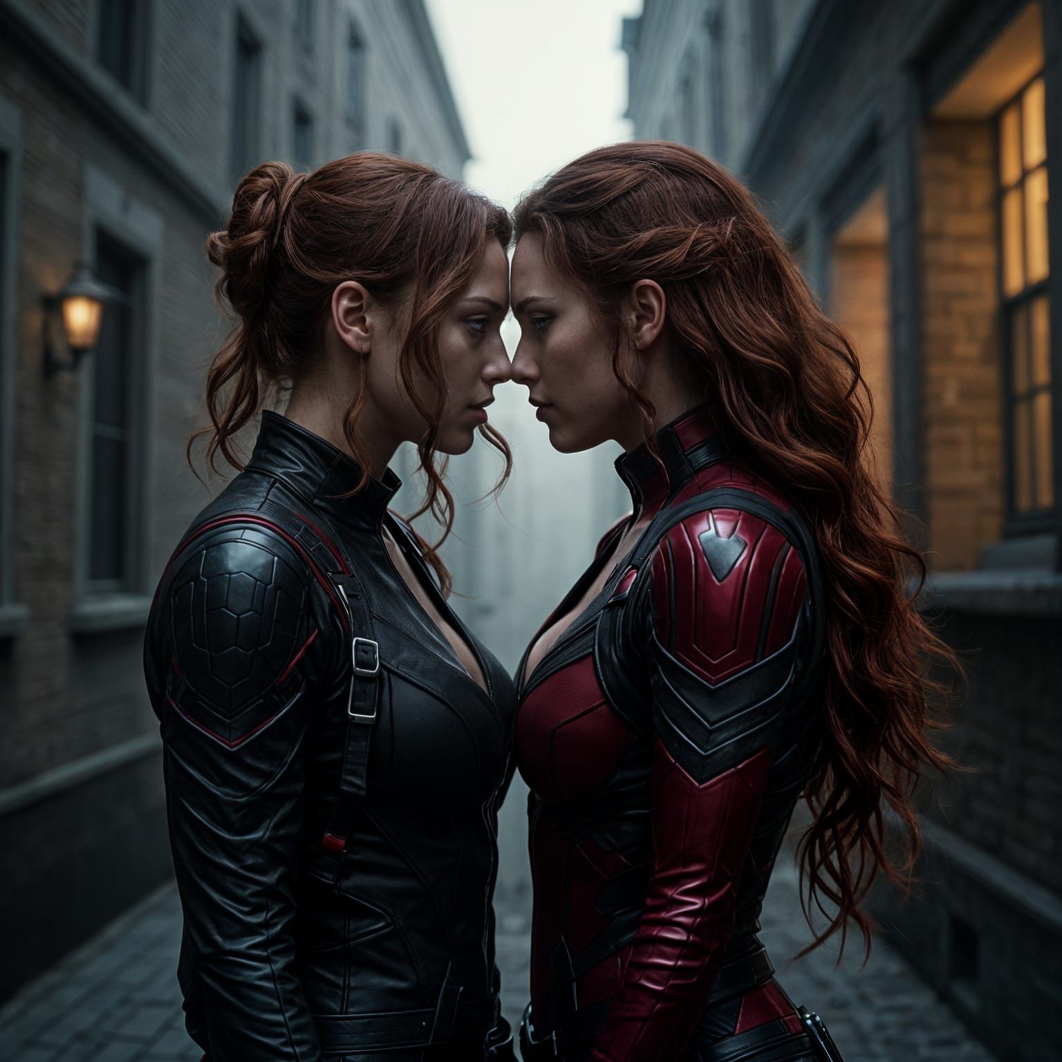 Black Widow and Scarlet Witch: Passionate Film Still
