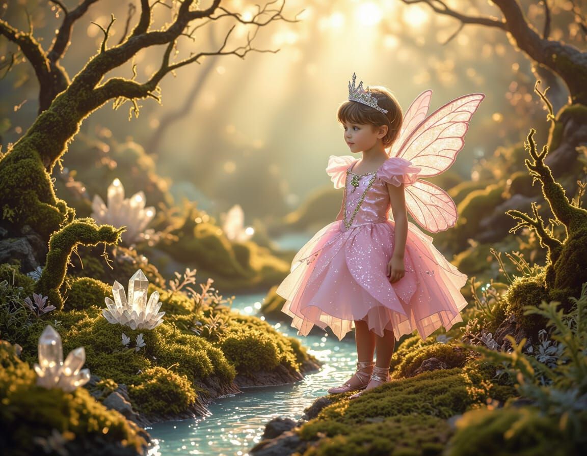 Whimsical Fairy Prince in Golden Hour Light