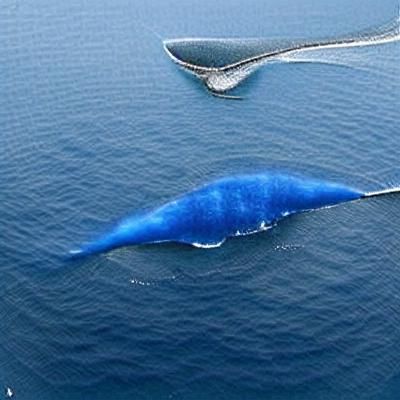 Mutant Blue Whale AI Generated Image