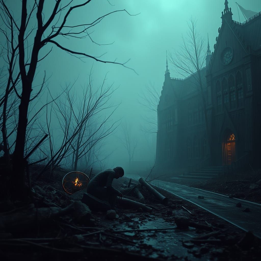 Hyperrealistic Photo of Sadness in Dramatic Lighting