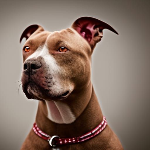 American Pit Bull Terrier Portrait in Natural Light