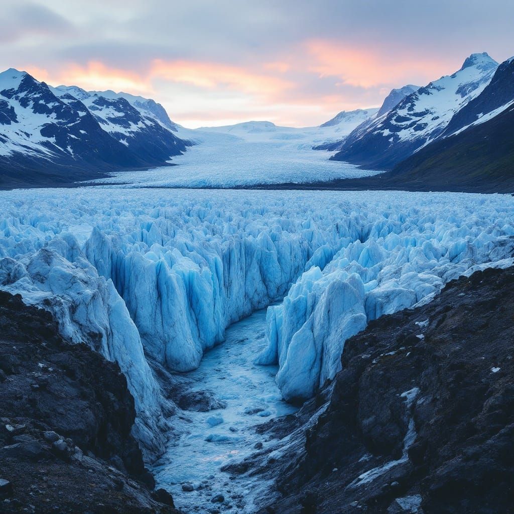 Dramatic Glacier Calving