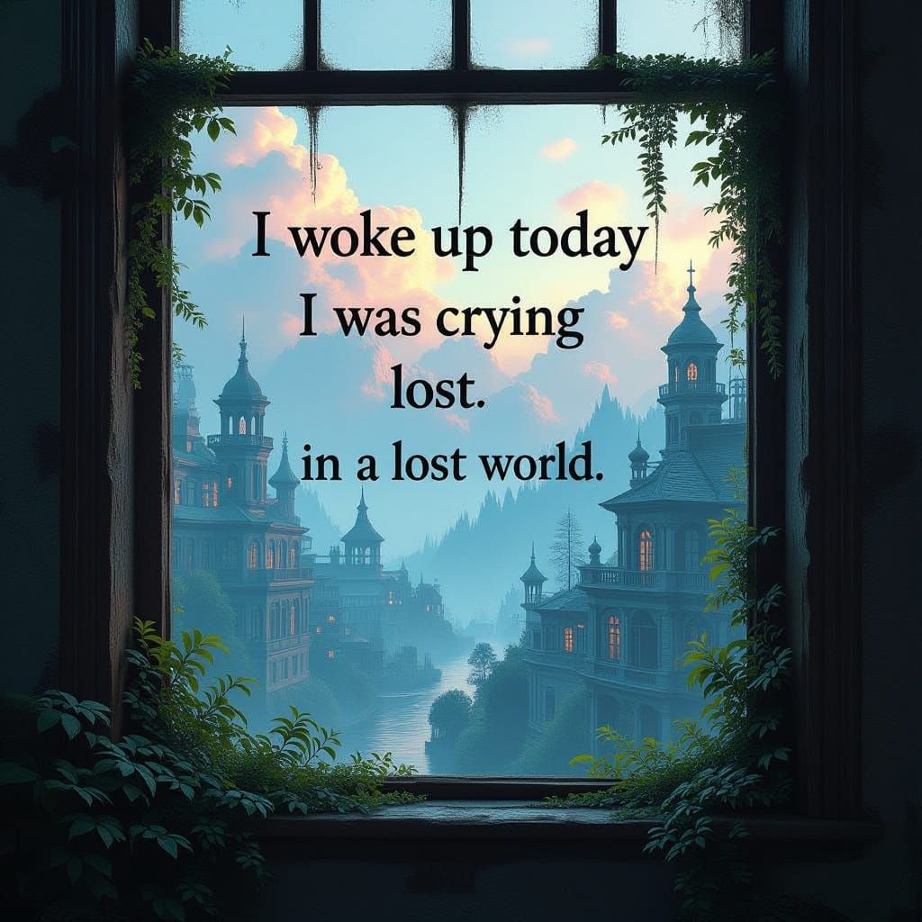 Lost World Window Screen Matte Painting