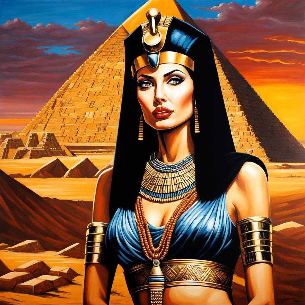 Angelina Jolie as Cleopatra