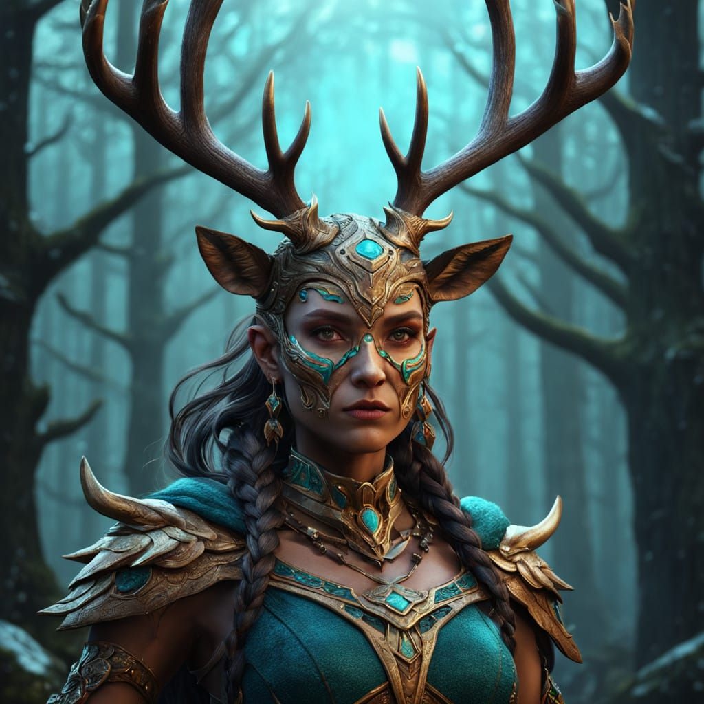 Legend of Deerwoman. Half deer. Half woman #8