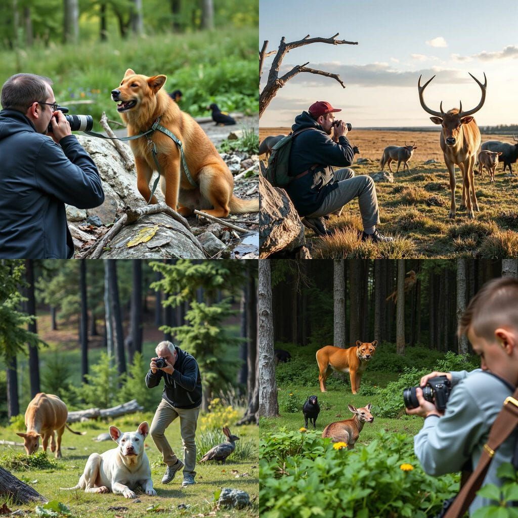 Wildlife Photographer Capturing Animals in Nature