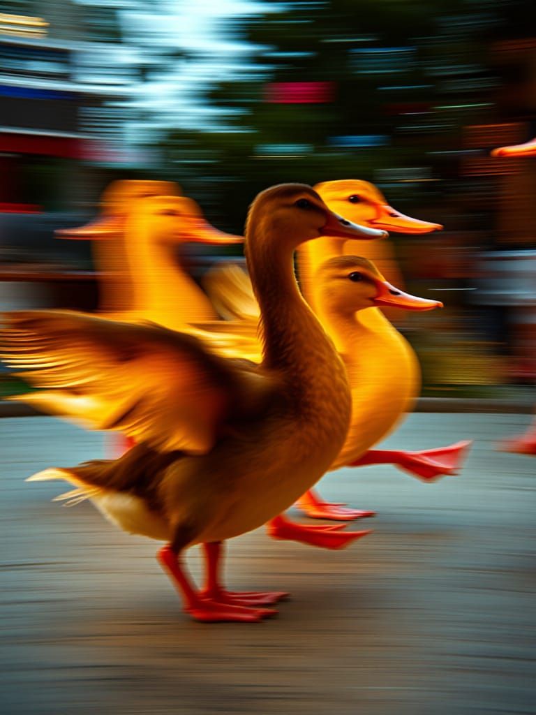 Duckling's Fractured Twist: 2D to 3D Motion