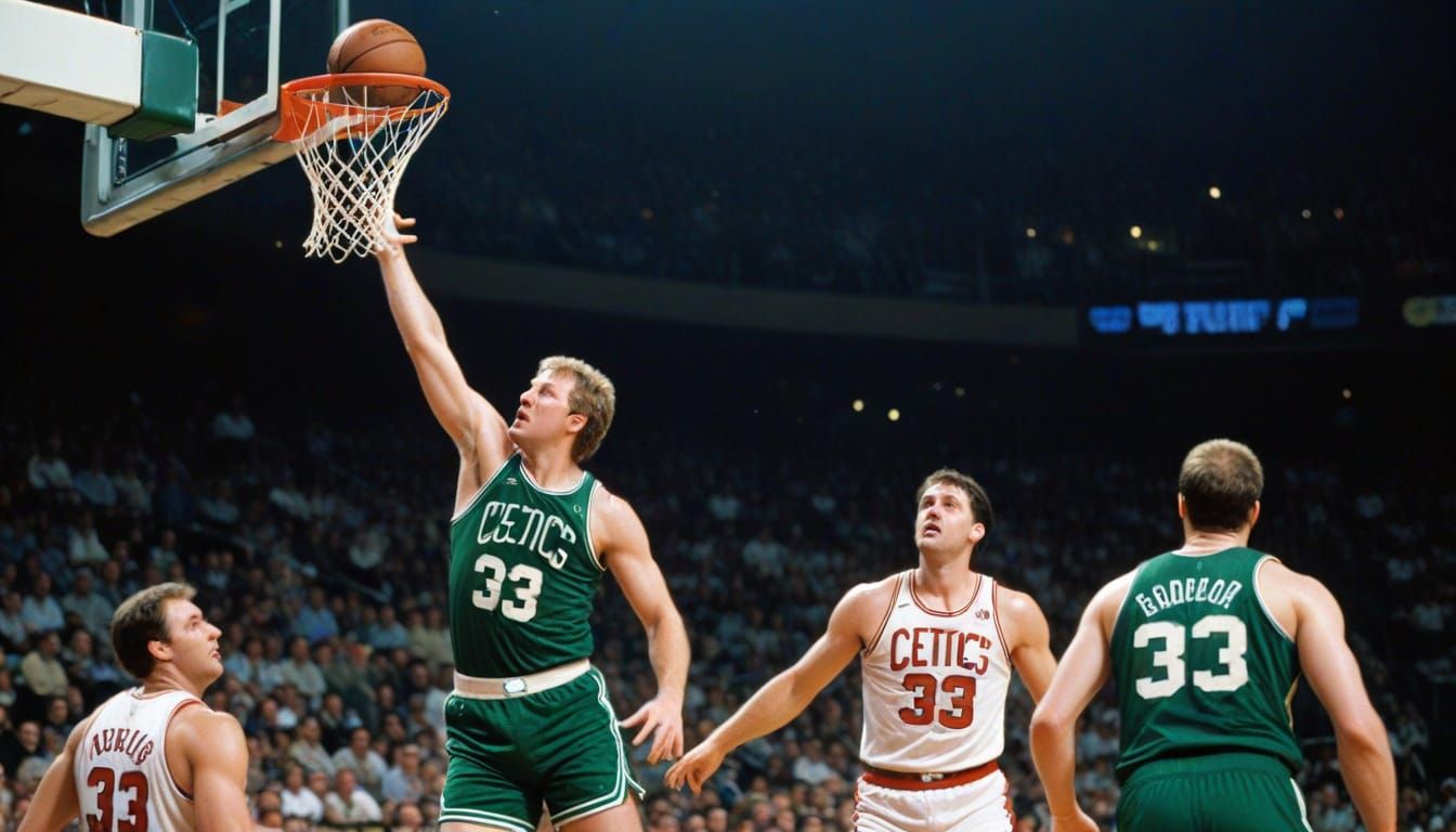 Larry Bird's Dramatic Slam Dunk with Celtics