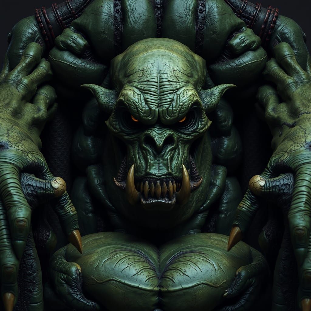 Chair Made from an Ogre's Skin