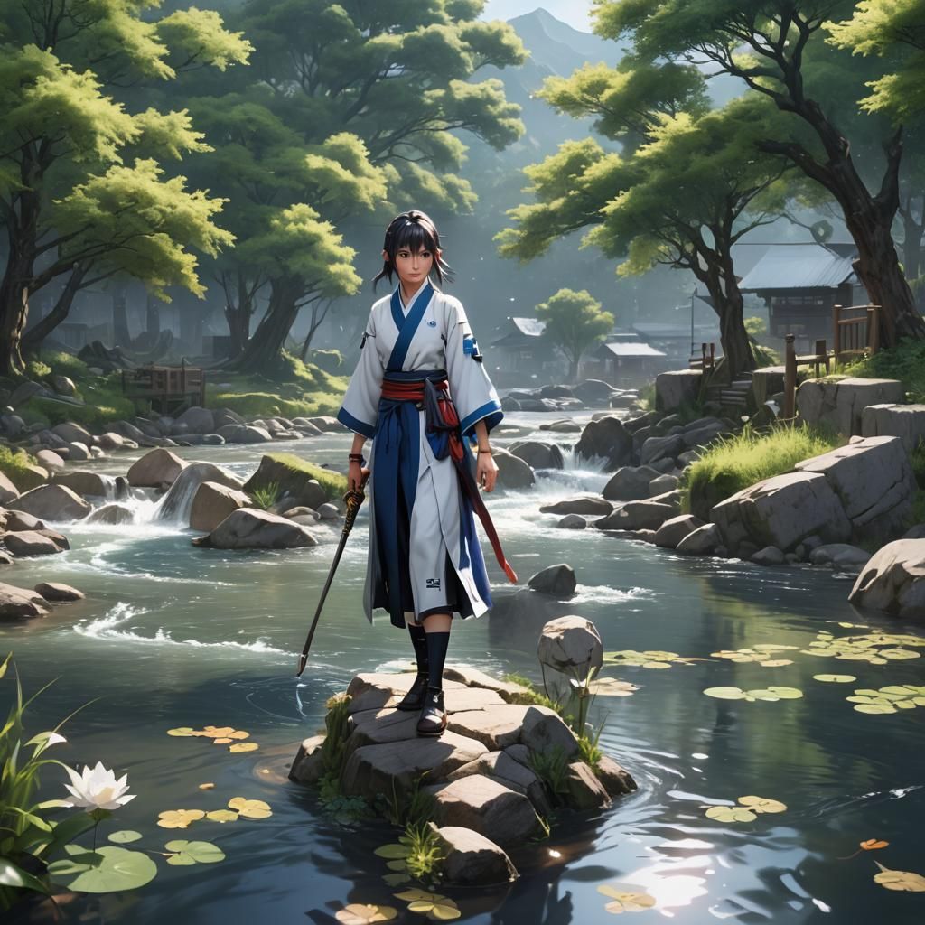 River of Hope: 3D Anime Art