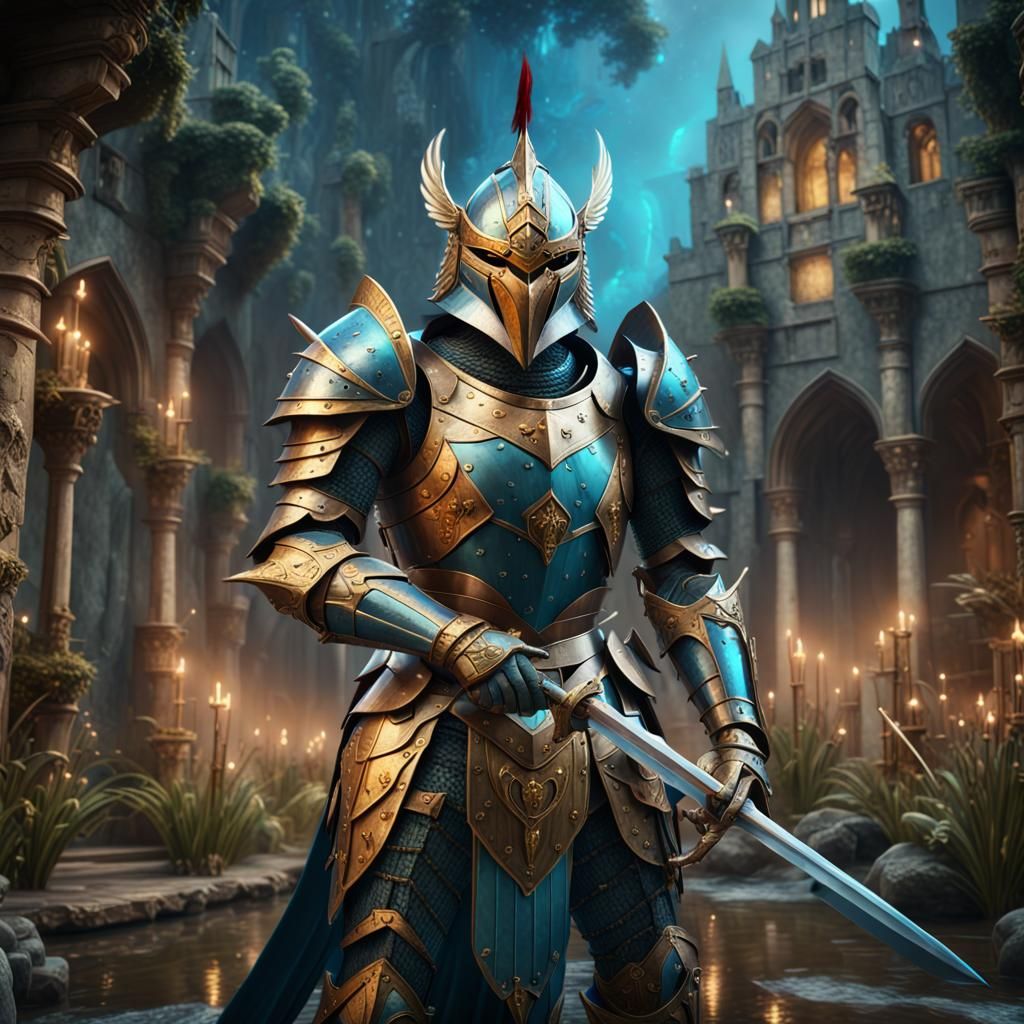 Kingfisher Knight in Shining Armor Concept Art