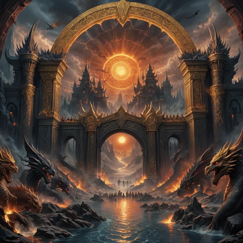 Valhalla Under Black Sun: Norse Gods and Fallen Warriors