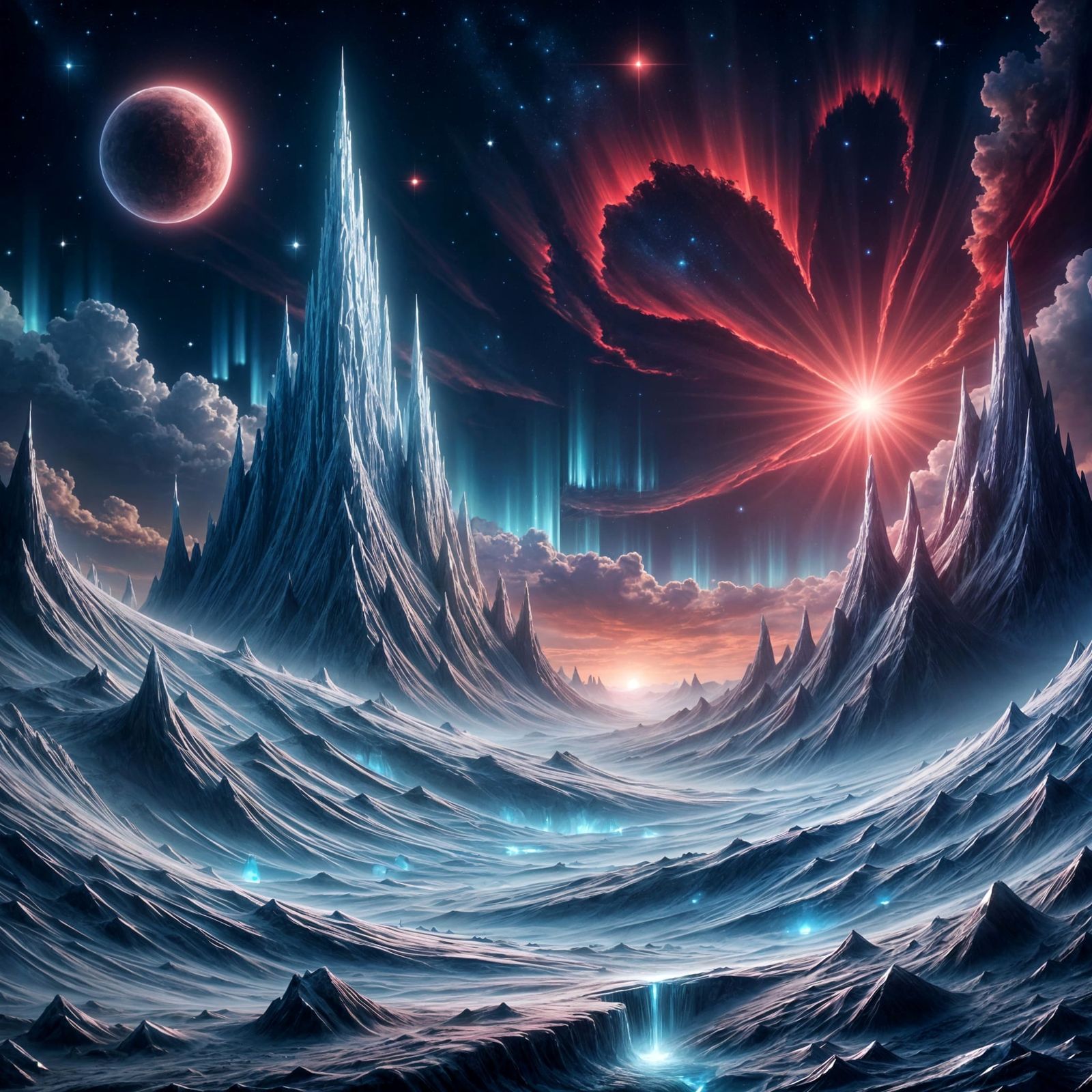 Distant Ice Planet Surrounds Fiery Red Dwarf Star