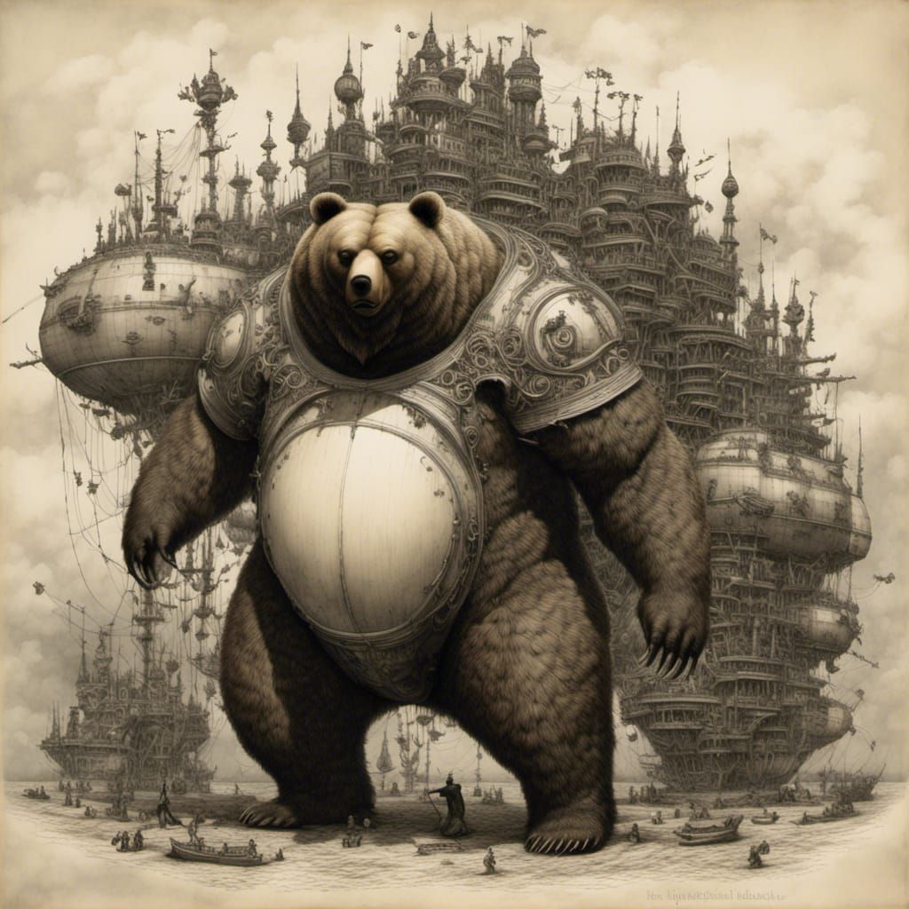 Realistic AI-Generated Image of a Bear