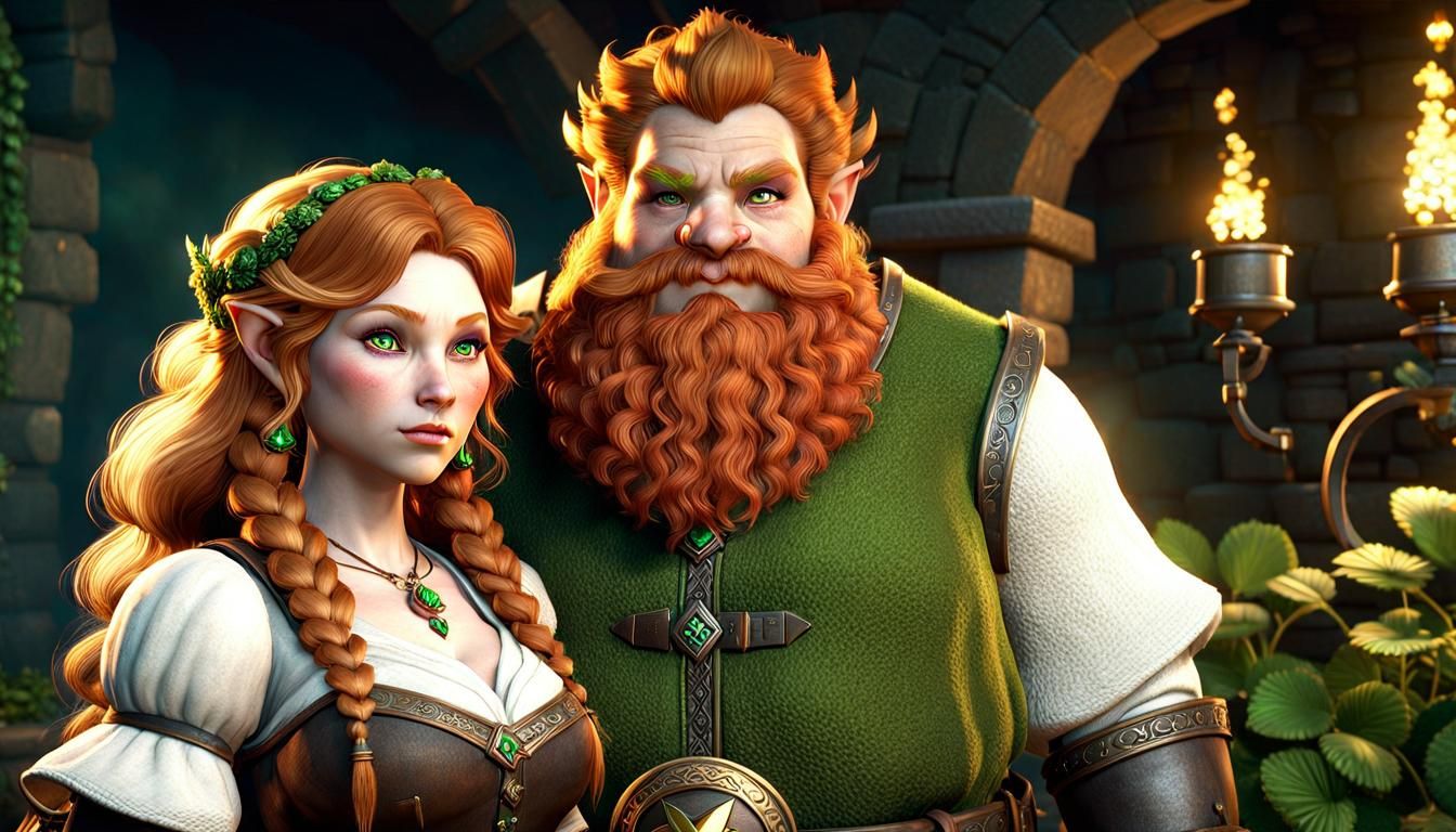 Jewish Woman and Troll: A Romantic Couple