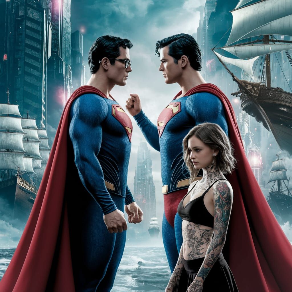 Dramatic Superman Argument in Post-Apocalyptic Metropolis