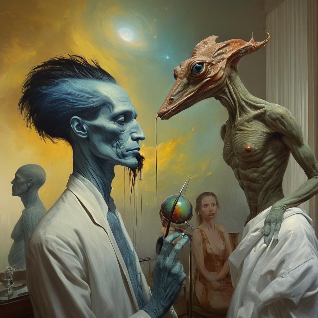 Exotic Portrait of People and Bizarre Creatures